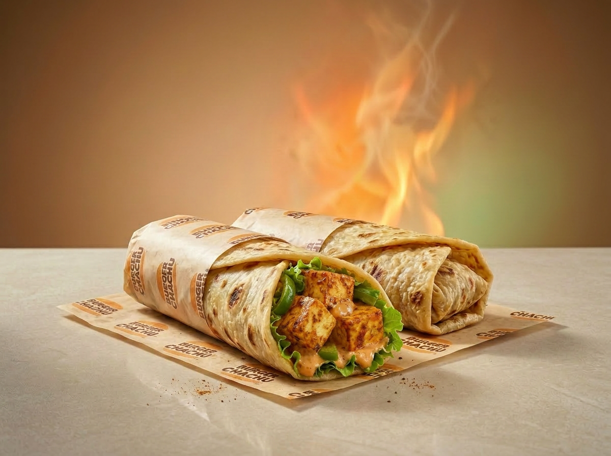 Spicy Paneer Roll